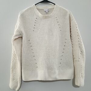 Cozy Cream Knit Sweater SZ XS